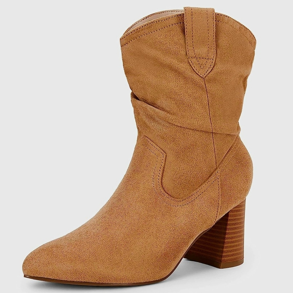 Women's Chunky Block Stacked  Boots